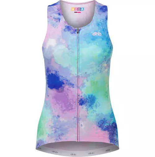 Dhb Moda Women's Sleeveless Jersey - Fiji 1 Dhb Moda Women's Sleeveless Jersey - Fiji