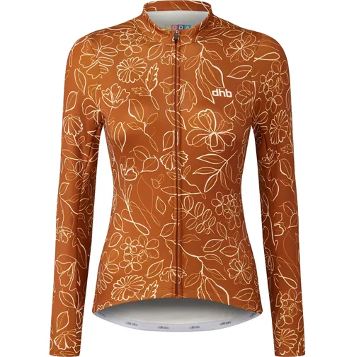 Dhb Moda Womens Long Sleeve Jersey (Sienna) AW22 1 Dhb Moda Womens Long Sleeve Jersey (Sienna) AW22